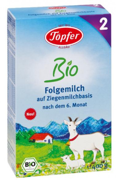 Topfer BIO 2 sausais kazas piena maisījums zīdaiņiem no 6 mēn., 400g