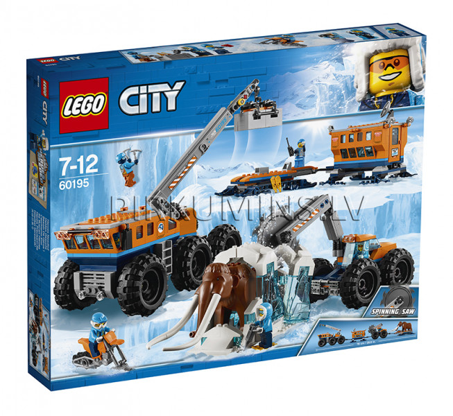 60195 LEGO® City Arktikas pētnieku mobilā bāze, no 7 līdz 12 gadiem NEW 2018!