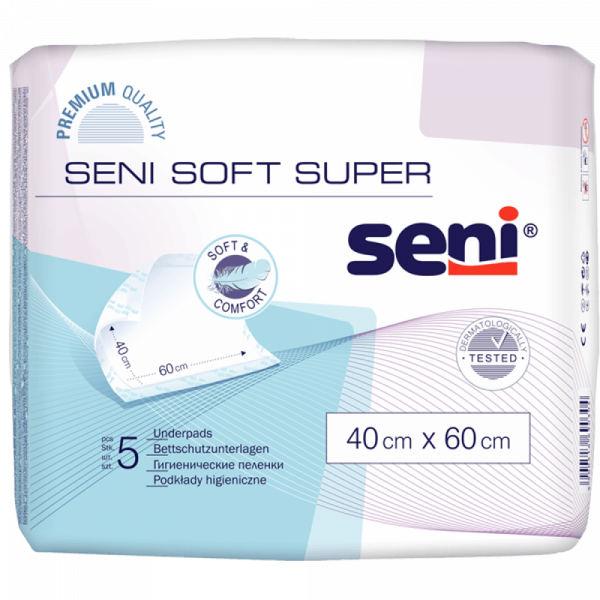 Seni Soft абсорбирующие пеленки, 40x60 см, 5 шт./упак.