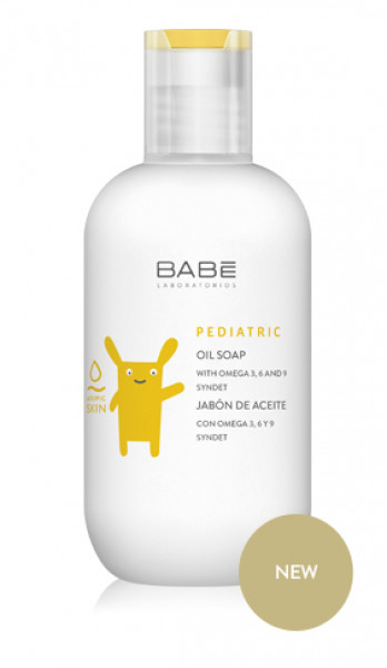 BABE Pediatric mīkstinošas eļļas ziepes atopiskai zīdaiņu ādai, 200 ml.