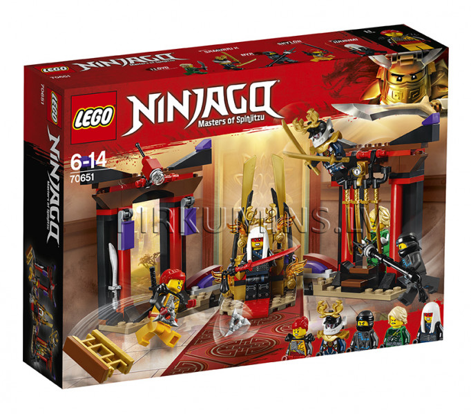 70651 LEGO® Ninjago Решающий бой в тронном зале, c 6 до 14 лет NEW 2018!
