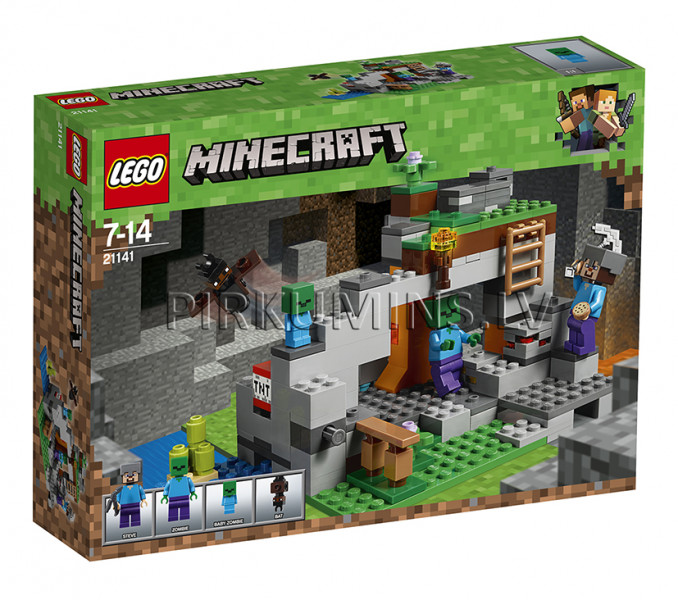 21141 LEGO® Minecraft Zombiju ala, no 7 līdz 14 gadiem NEW 2018!