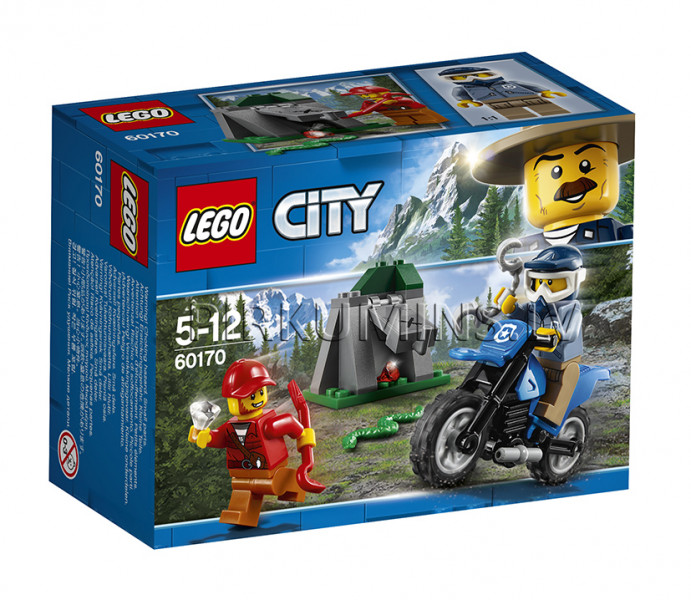 60170 LEGO® City Pakaļdzīšanās pa bezceļiem, no 5 līdz 12 gadiem NEW 2018!
