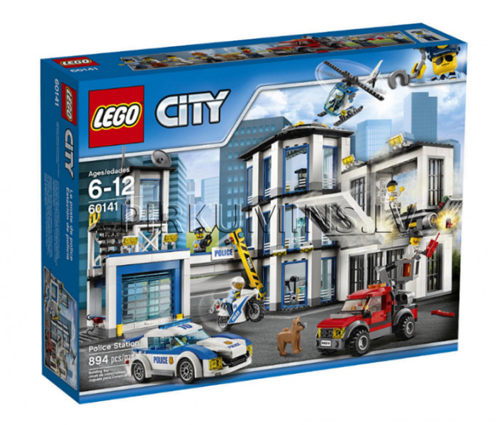60141 LEGO® City Policijas iecirknis, no 6 līdz 12 gadiem (Jaunais Policijas iecirknis LEGO 60246 pieejams no 2020.01.09.)