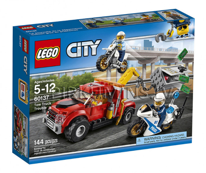 60137 LEGO® City Nedienas ar vilcējauto, no 5 līdz 12 gadiem