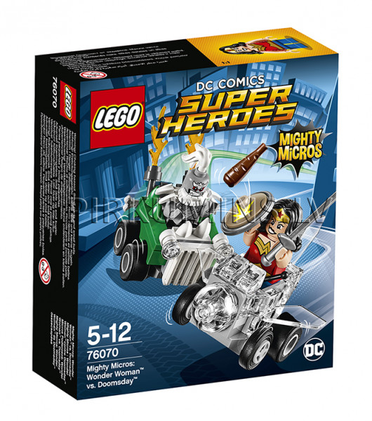 76070 LEGO® Super Heroes Mighty Micros: Чудо-женщина против Думсдэя, c 5 до 12 лет