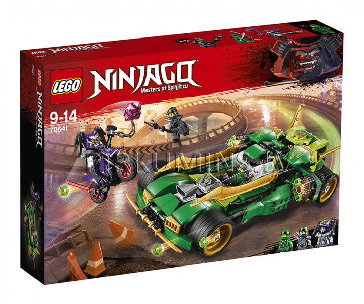70641 LEGO® Ninjago Nindzja Nakts rāpulis, no 9 līdz 14 gadiem NEW 2018!