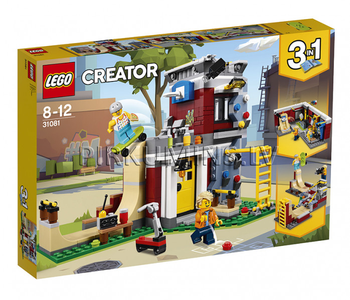 31081 LEGO® Creator Modulārā skeitbordistu māja, no 8 līdz 12 gadiem NEW 2018!