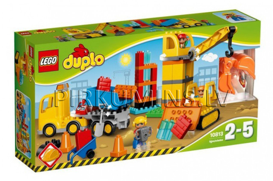 10813 LEGO DUPLO Большая стройплощадка, от 2 до 5 лет