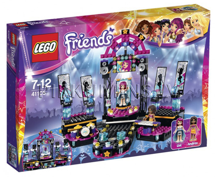 41105 LEGO Friends Popzvaigžņu skatuve, no 7 līdz 12 gadiem