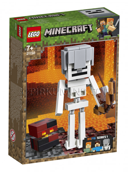 21150 LEGO® Minecraft Большие фигурки Minecraft, скелет с кубом магмы, c 7 лет NEW 2019!
