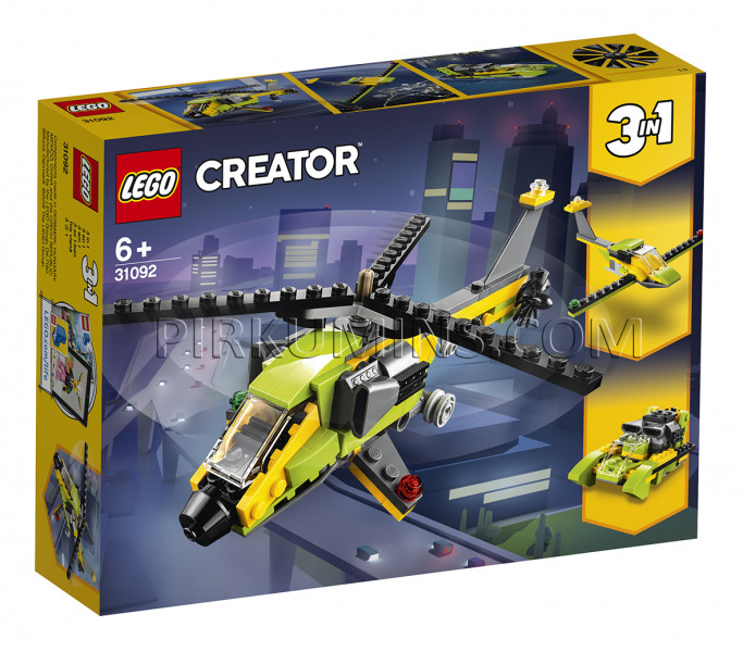 31092 LEGO® Creator Приключения на вертолёте, c 6+ лет NEW 2019!