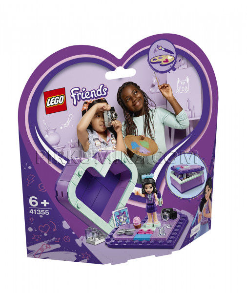 41355 LEGO® Friends Emmas sirds formas kārbiņa, no 6+ gadiem NEW 2019!