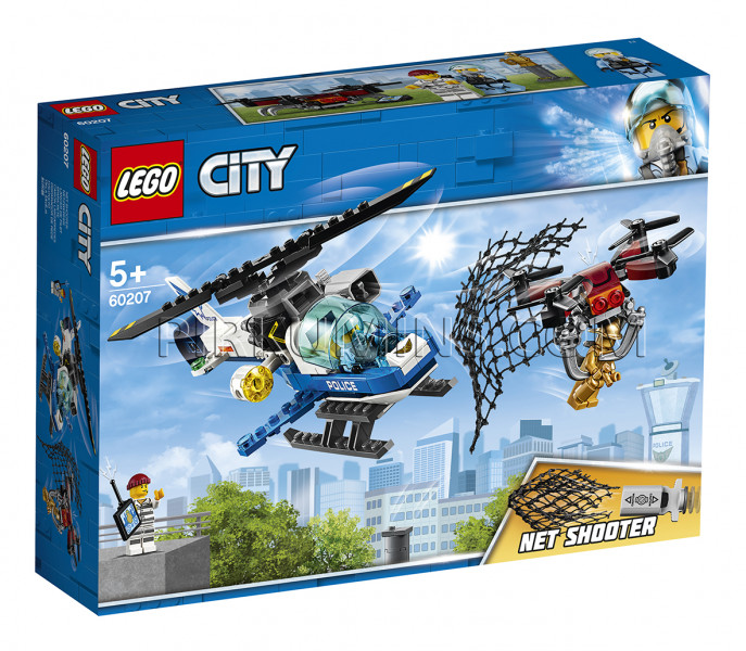 60207 LEGO® City Воздушная полиция: погоня дронов, c 5+ лет NEW 2019!(Maksas piegāde eur 3.99)