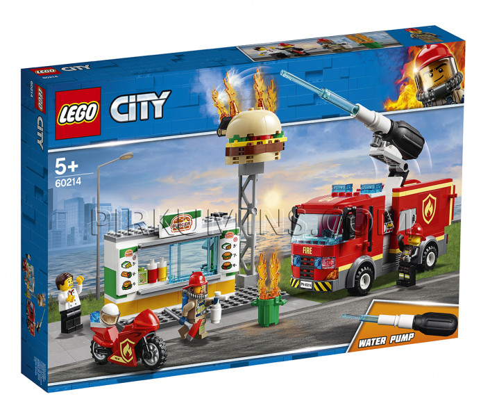 60214 LEGO® City Пожар в бургер-кафе, c 5+ лет NEW 2019!