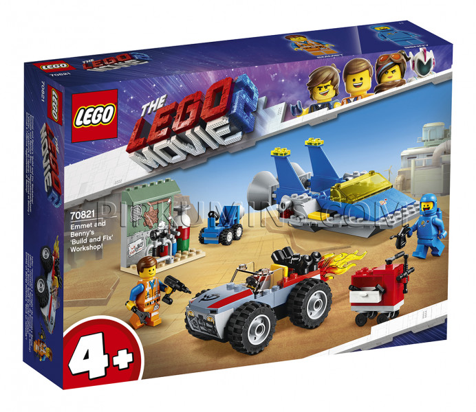 70821 LEGO® Movie Emeta un Benija darbnīca “Būvē un remontē”!, no 4+ gadiem NEW 2019!
