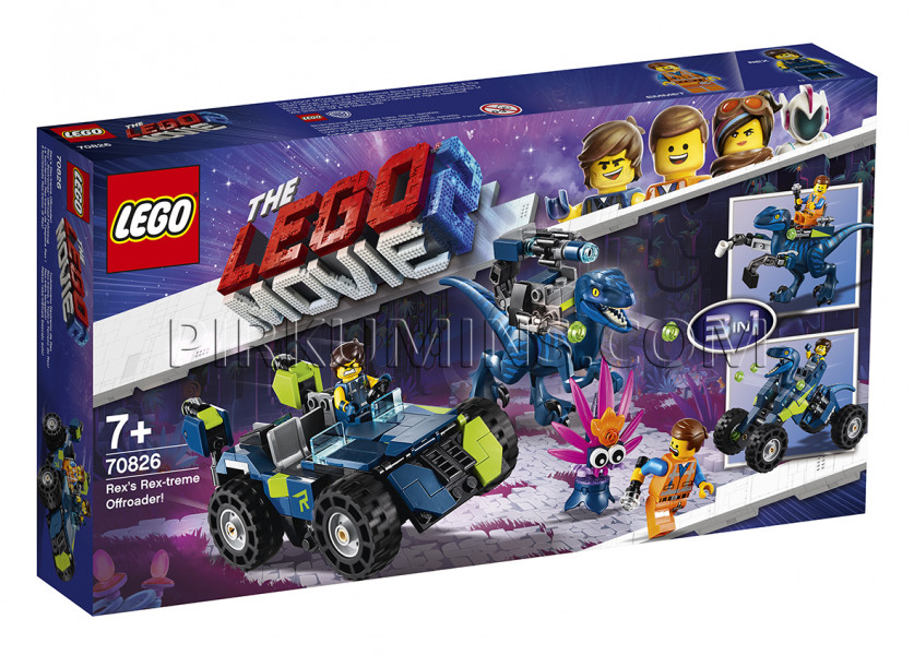 70826 LEGO® Movie Reksa reks-trēmais bezceļu auto!, no 7+ gadiem NEW 2019!