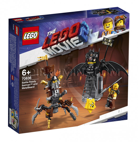 70836 LEGO® Movie Боевой Бэтмен и Железная борода, c 6+ лет NEW 2019!