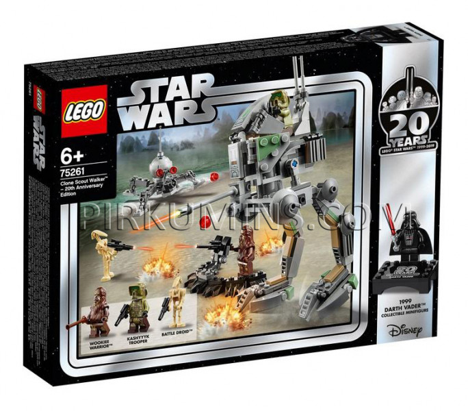 75261 LEGO® Star Wars Clone Scout Walker™ – 20th Anniversary Edition, no 6+ gadiem NEW 2019!
