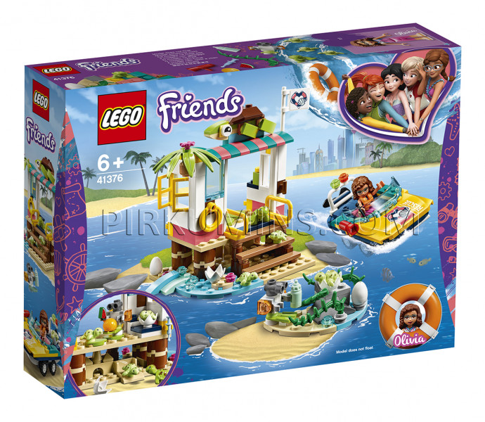 41376 LEGO® Friends Bruņurupuču glābšanas misija, no 6+ gadiem NEW 2019!