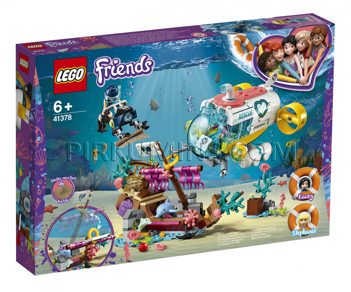 41378 LEGO® Friends Delfīnu glābšanas misija, no 6+ gadiem NEW 2019! (Maksa par piegādi - 3.99 eur)
