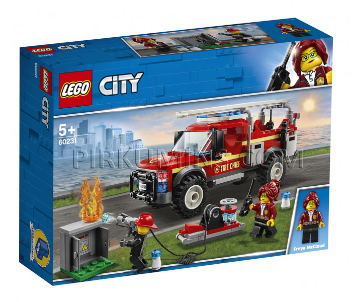 60231 LEGO® City Ugunsdzēsēju komandieres ātrās reaģēšanas auto, no 5+ gadiem NEW 2019!