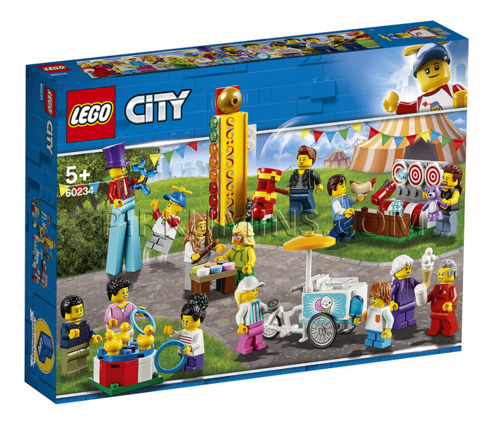 60234 LEGO® City Cilvēku figūru komplekts — atrakciju parks, no 5+ gadiem NEW 2019! (Maksa par piegādi - 3.99 eur)