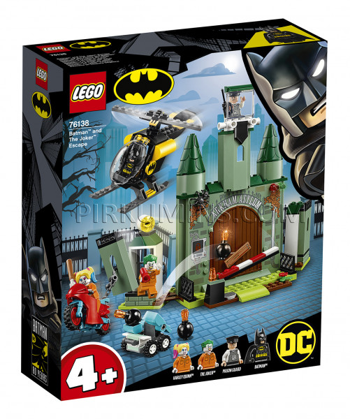 76138 LEGO® Batman Betmens un Džokera bēgšana, no 4+ gadiem NEW 2019!