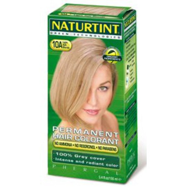 Izpārdošana! Naturtint Green technologies matu krāsa 10A, gaiša pelnu blonda, 150ml, der.term. 11.2019