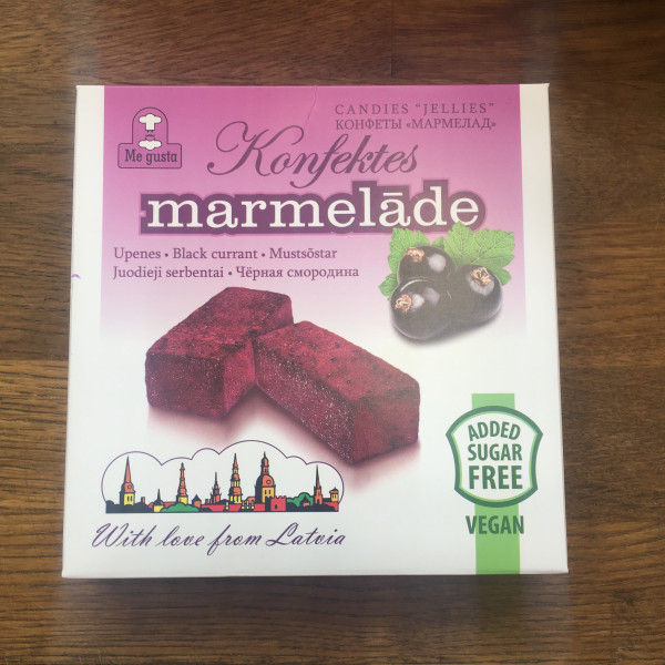 Me gusta Konfektes marmelāde upeņu, bez pievienota cukura, 150g