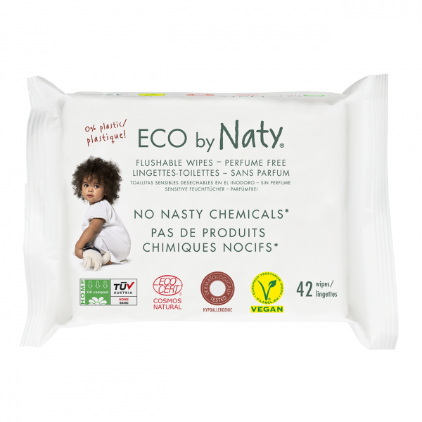 Naty by Nature Babycare ECO Салфетки для туалета, 42 шт., ECO, EKO - BIO