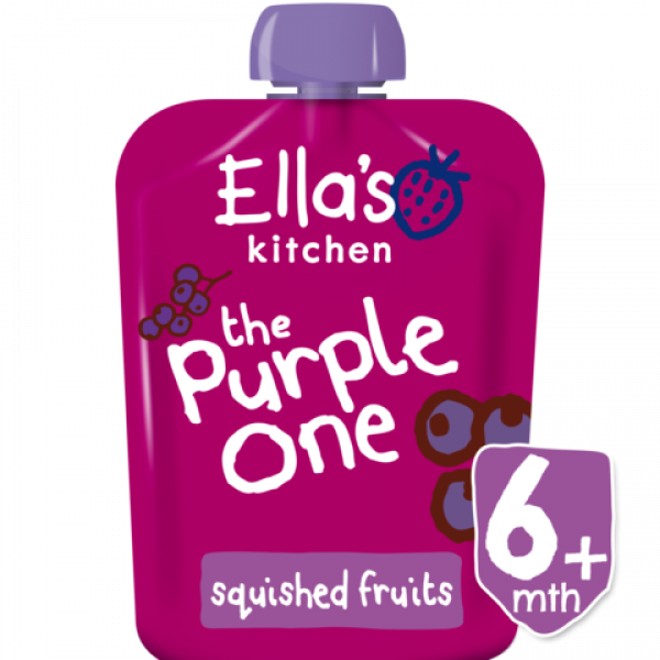 Akcija! Ellas kitchen BIO Purple One augļu biezenis no 6 mēn., 90g, der.term. 11.21.