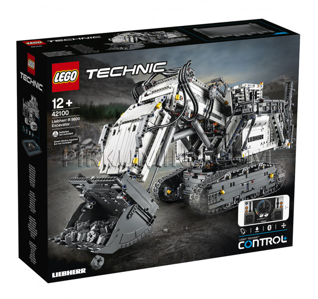 42100 LEGO® Technic Liebherr R 9800 ekskavators, no 12+ gadiem