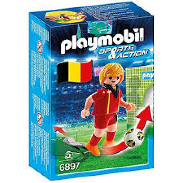 6897 PLAYMOBIL® Sports & Action Beļģijas futbolists, no 5+