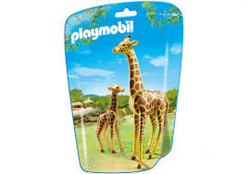 6640 PLAYMOBIL® Wild Life Žirafe ar mazuli, no 4+