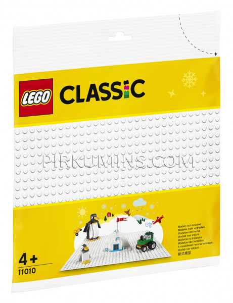 11010 LEGO® Classic Белая базовая пластина, c 4+ лет NEW 2020!(Maksas piegāde eur 3.99)