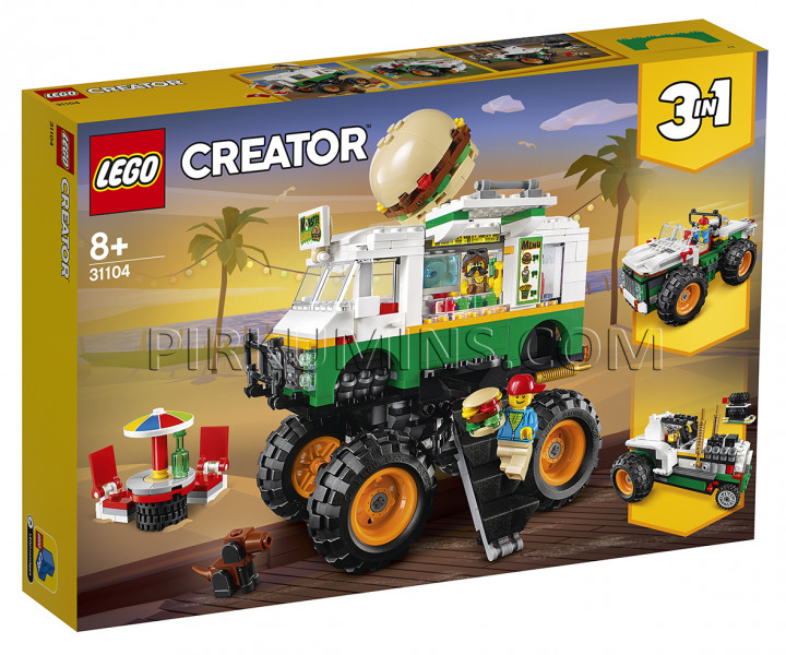 31104 LEGO® Creator Burgeru monstru vāģis, no 8+ gadiem NEW 2020!