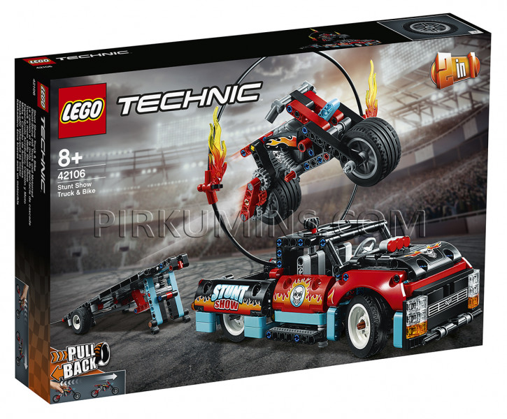 42106 LEGO® Technic Шоу трюков на грузовиках и мотоциклах, с 8+ лет NEW 2020!