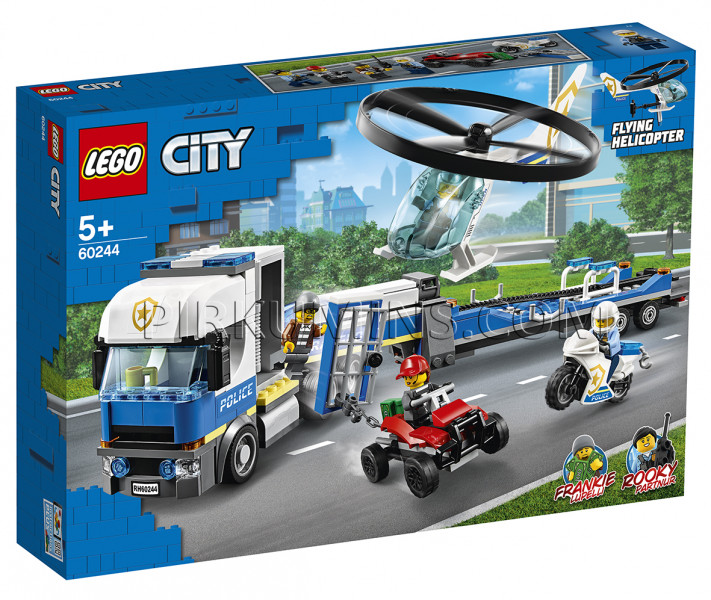 60244 LEGO® City Policijas helikoptera transportauto, no 5+