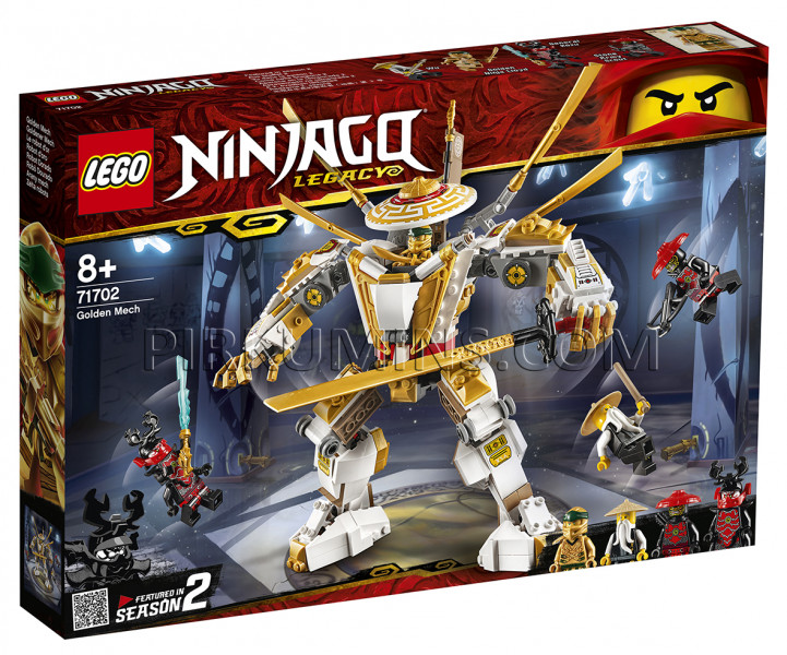 71702 LEGO® Ninjago Zelta robots, no 8+ gadiem NEW 2020!