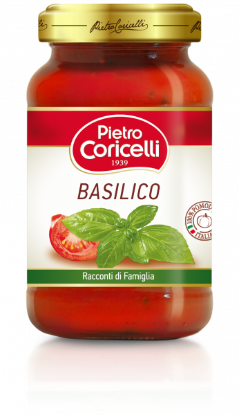 Pietro Coricelli Basilico mērce ar 100% Itālijas tomātiem, 350g