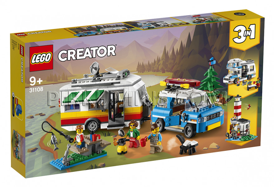 31108 LEGO® Creator Ģimenes atpūta autofurgonā, no 9+ gadiem NEW 2020! (Maksa par piegādi - 3.99 eur)