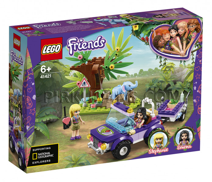 41421 LEGO® Friends Zilonēna glābšana džungļos, no 6+ gadiem NEW 2020!