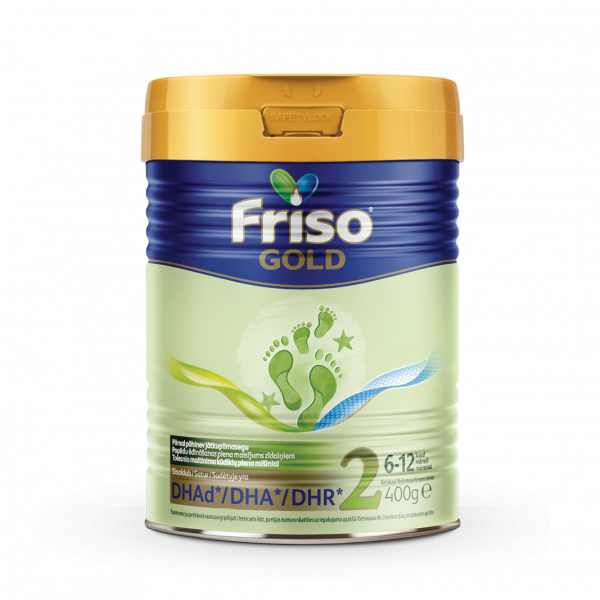 Piena maisījums FRISO Gold 2, no 6 līdz 12 mēn., 400g