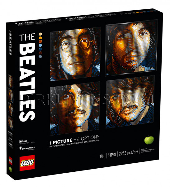 31198 LEGO® Art The Beatles, no 18+ gadiem NEW 2020!