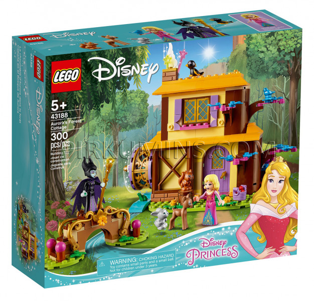 43188 LEGO® Disney Princess Лесной домик Спящей Красавицы, c 5+ лет NEW 2020!(Maksas piegāde eur 3.99)