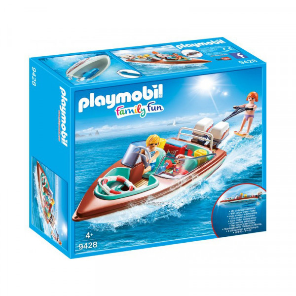 9428 PLAYMOBIL® Family Fun Ātrumlaiva ar zemūdens motoru, no 4+