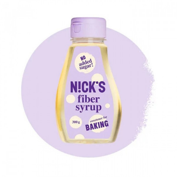 NICK'S Fiber syrup Saldais sīrups cepšanai, bez pievienota cukura, 300g