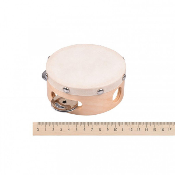GOKI Mūzikas instruments - Tamburīns diametrā 10cm, 3+; UC086