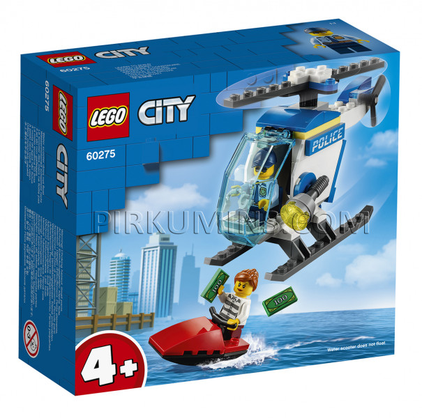 60275 LEGO® City Полицейский вертолёт, c 4+ лет NEW 2021! (Maksas piegāde eur 3.99)